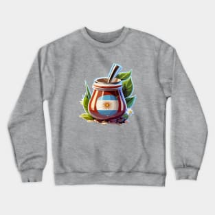 Yerba Mate Argentina Flag Crewneck Sweatshirt